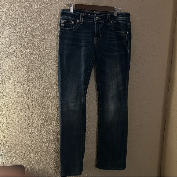 Miss Me Jeans Boot Cut Size 30 Bedazzled Studded Bling Cowgirl Western Y2K - Picture 1 of 15